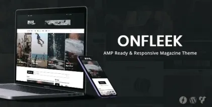 Onfleek AMP Ready and Responsive Magazine Theme 3.4 GPL Theme