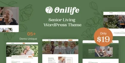 Onilife Senior Living WordPress Theme 1.1.1 GPL Theme