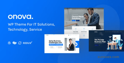 Onova IT Solutions Services WordPress Theme 1.0.3 GPL Theme