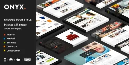 Onyx Multi-Concept Business Theme v v3.3 GPL Theme