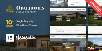 Opalhomes Single Property WordPress Theme 4.1.4 GPL Theme