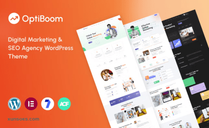 OptiBoom – Digital Marketing SEO Agency 1.0.1 GPL Theme