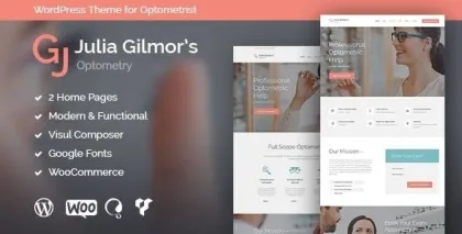 Optometry, Optician Optics Store Medical WordPress Theme 1.3.3 GPL Theme