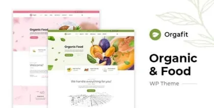 OrgaFit Organic and Health WordPress Theme 1.0.1 GPL Theme