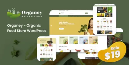 Organey Organic Food WooCommerce WordPress Theme 1.5.1 GPL Theme