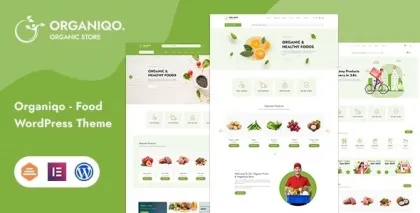 Organiqo An Organic Store WordPress Theme 1.5 GPL Theme