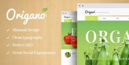Origano Organic Food Eco Farm WordPress Theme 1.6 GPL Theme