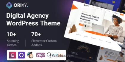 Orixy Digital Agency WordPress Theme 1.0.7 GPL Theme