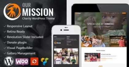 Our Mission Charity WordPress Theme 1.0.6 GPL Theme