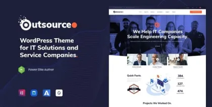 Outsourceo IT Solutions Services WordPress Theme 1.2.1 GPL Theme
