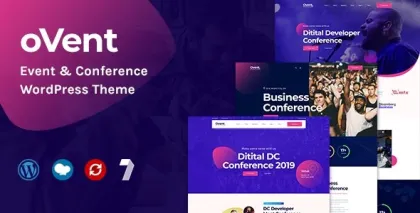 Ovent Event Conference WordPress 1.0.8 GPL Theme