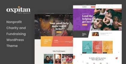 Oxpitan Nonprofit Charity WordPress Theme 1.2.2 GPL Theme