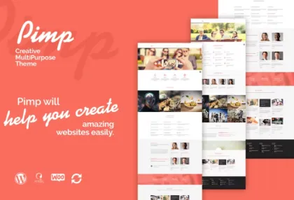 PIMP Creative MultiPurpose Theme 1.7 GPL Theme