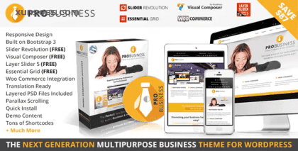 PRO Business Responsive Multi-Purpose Theme 2.6.2 GPL Theme