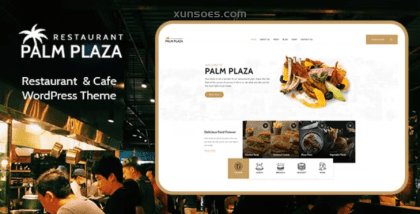 Palmplaza Restaurant Cafe WordPress Theme 1.0.6 GPL Theme