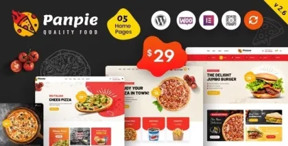Panpie Restaurant WordPress Theme 3.1 GPL Theme