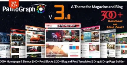 PantoGraph Newspaper Magazine Theme 3.7.2 GPL Theme