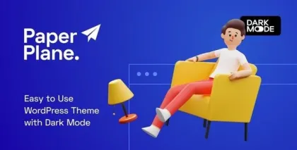 Paper Plane Modern WordPress Blog Theme 1.1.4 GPL Theme