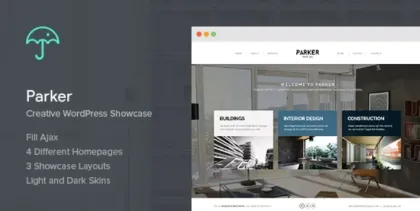 Parker Creative WordPress Showcase 1.5.1 GPL Theme