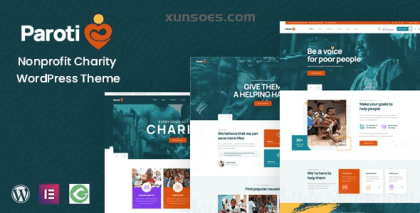 Paroti Nonprofit Charity WordPress Theme 1.0.7 GPL Theme