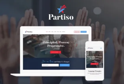 Partiso Powerful Political WordPress Theme 1.1.4 GPL Theme