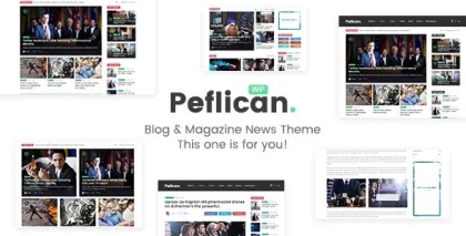 Peflican A Newspaper and Magazine WordPress Theme 2.0.0 GPL Theme
