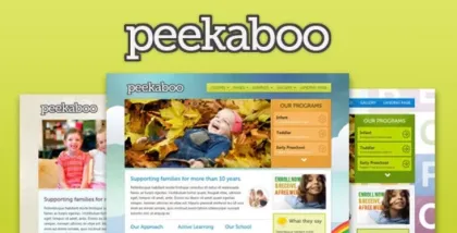 Pekaboo Children WordPress Theme 2.0 GPL Theme