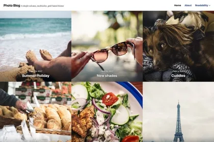 Photo Blog WordPress Theme CreativeMarket 1.1 GPL Theme