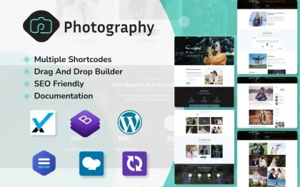 Photography Portfolio WordPress Theme 1.0.0 GPL Theme