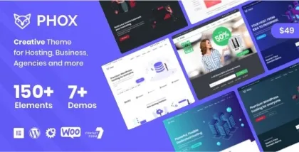 Phox Hosting WordPress WHMCS Theme 2.3.9 GPL Theme