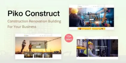 Piko-construct Construction WordPress Theme 2.6 GPL Theme