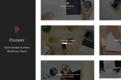 Pioneer Multi-Concept Corporate WordPress Theme 1.0.7 GPL Theme