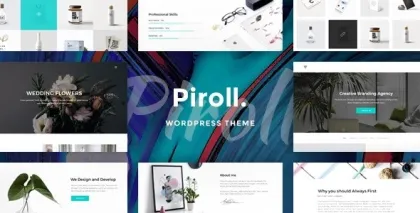 Piroll Portfolio WordPress Theme 1.1.3 GPL Theme