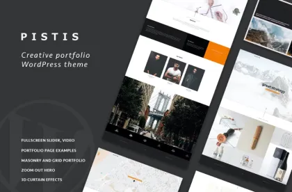 Pistis Portfolio / Agency WP Theme 1.7.0 GPL Theme