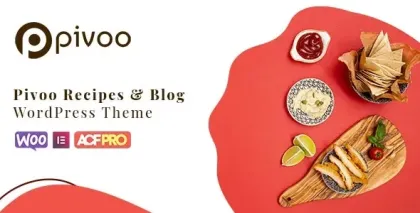 Pivoo Food Recipe Blog WordPress Theme 1.2 GPL Theme