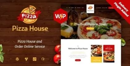 Pizza House Restaurant / Cafe / Bistro WordPress Theme 1.3.3 GPL Theme