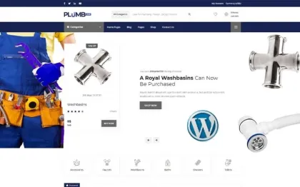 Plumbing Hub Plumbing Shop WordPress Theme 1.0.0 GPL Theme