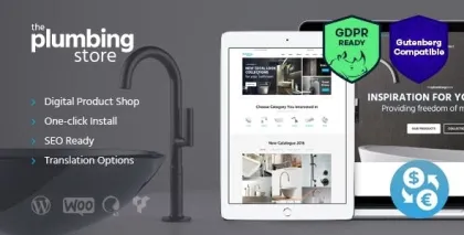 Plumbing and Building Parts, Tools Accessories Store WordPress Theme 1.6 GPL Theme