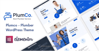 Plumco Plumber WordPress Theme 1.0.3 GPL Theme
