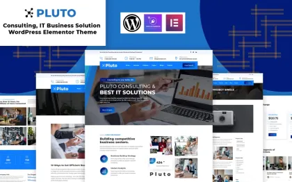 Plutos Consulting, IT Business WordPress Elementor Theme WordPress Theme 1.0.0 GPL Theme