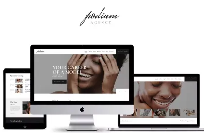 Podium Model Agency WordPress Theme 1.1.7 GPL Theme