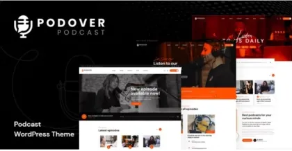 Podover Podcast WordPress Theme 1.0.5 GPL Theme