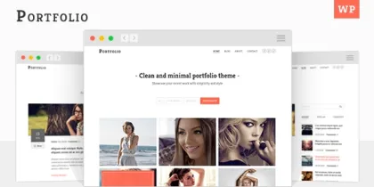 Portfolio Minimal Portfolio WordPress Theme 1.2.2 GPL Theme