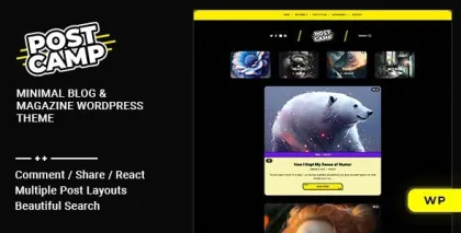 Postcamp Blog Magazine WordPress Theme 1.0.3 GPL Theme