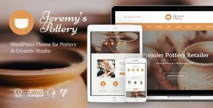 Pottery and Ceramics Handmade WordPress Theme 1.3 GPL Theme