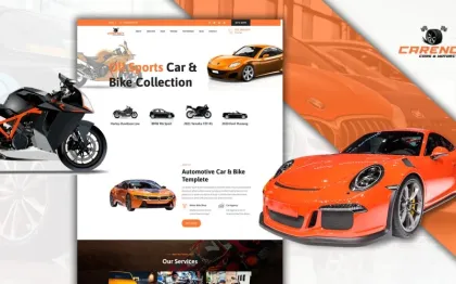 Powar-Carency Car And Automobile Showroom One Page WordPress Theme 1.0.0 GPL Theme