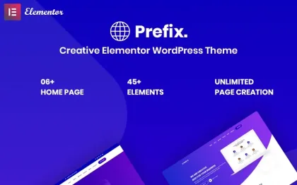 Prefix Creative Responsive WordPress Theme 1.2.0 GPL Theme