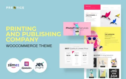 Presstige Digital Printing Company Responsive WordPress Theme 1.0.0 GPL Theme
