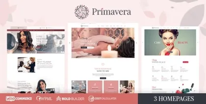 Primavera Nail Beauty Salon, Hairdresser 1.3.0 GPL Theme