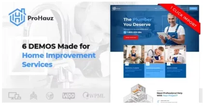 ProHauz – Handyman Plumber 1.2.0 GPL Theme